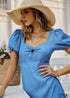 Boho Midi Dress Royal Blue